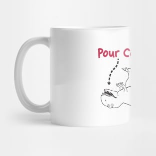 Pour Coffee Here T-Rex Mug